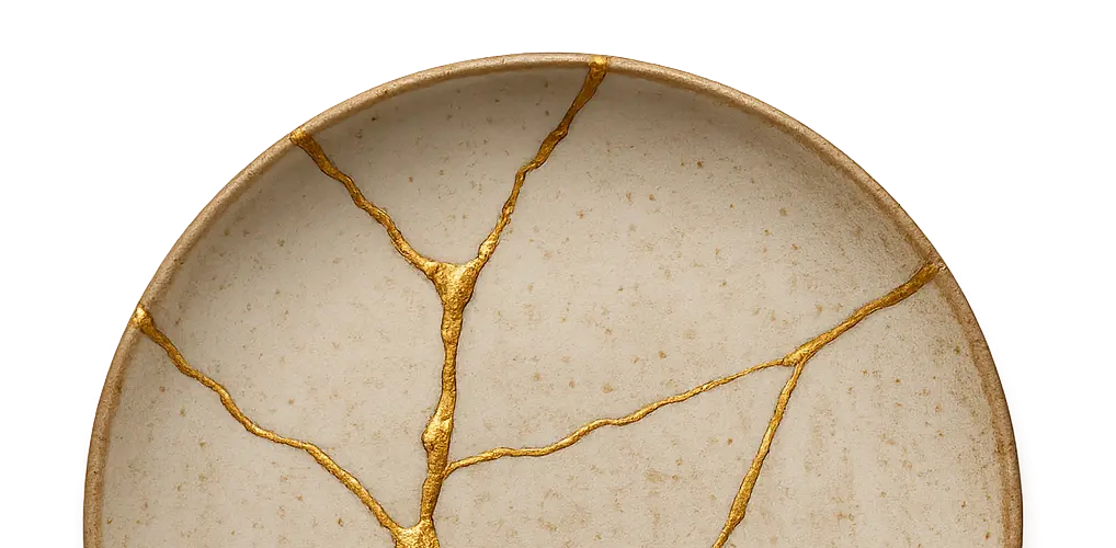 photo Assiette kintsugi